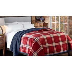 Member's Mark Plush Sherpa Blanket (Assorted Sizes and Styles)
