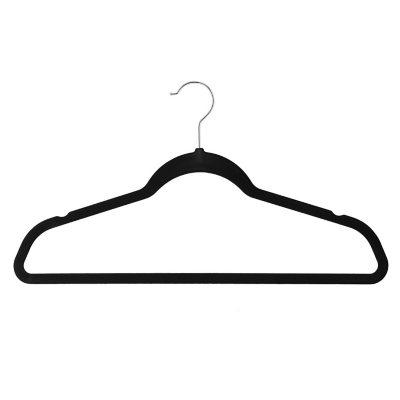 Smartor Velvet Hangers 50 Pack, Black Felt Hangers Non Slip with Rose Gold  Hook, Premium Felt