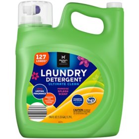Member's Mark Ultimate Clean Liquid Laundry Detergent, Paradise Splash, 127 loads, 196 fl. oz.