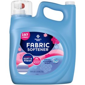 Member's Mark Liquid Fabric Softener, Spring Flowers, 197 loads, 170 fl. oz.