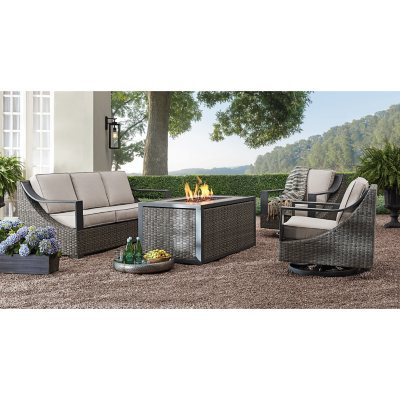 4-PIECE PATIO FURNITURE SET OUTDOOR SEATING COFFEE TABLE NEW FREE SHIPPING 