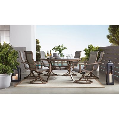 7 piece 2024 sling dining set