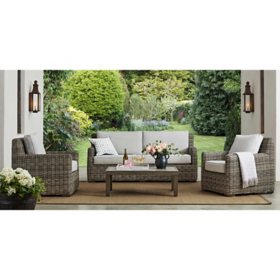 Member's Mark Halstead 4-Piece Standard Seating Set, Assorted Colors