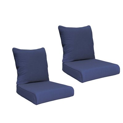 Member's Mark Sunbrella Deep Seating Cushion, 2-Pack Indigo