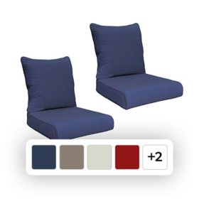 Member's Mark Sunbrella Deep Seating Cushion, 2-Pack, Various Colors