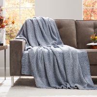 Member’s Mark Heathered Cozy Knit Throw (Assorted Colors)