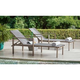 Member's Mark Avondale Patio Chaise Lounge - 2 Pack