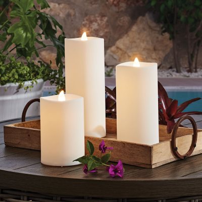 3-Pack 9 Hour Emergency Outdoor light Candle