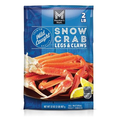 Members Mark Wild Caught Snow Crab Legs And Claws Frozen 2 Lbs Sams Club