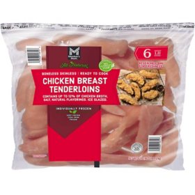 Member's Mark NAE Boneless Skinless Chicken Breast Tenderloins, Frozen, 6 lbs.