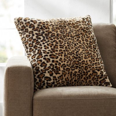 22" x 22" Ultra-Soft Faux Animal Fur Pillow w Memory Foam Choose Color 