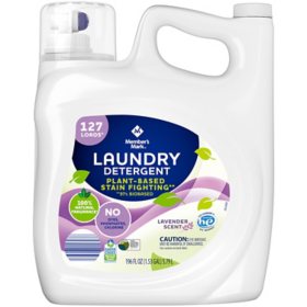 Member's Mark Plant Based Liquid Laundry Detergent, Lavender Scent, 127 loads, 196 fl. oz.