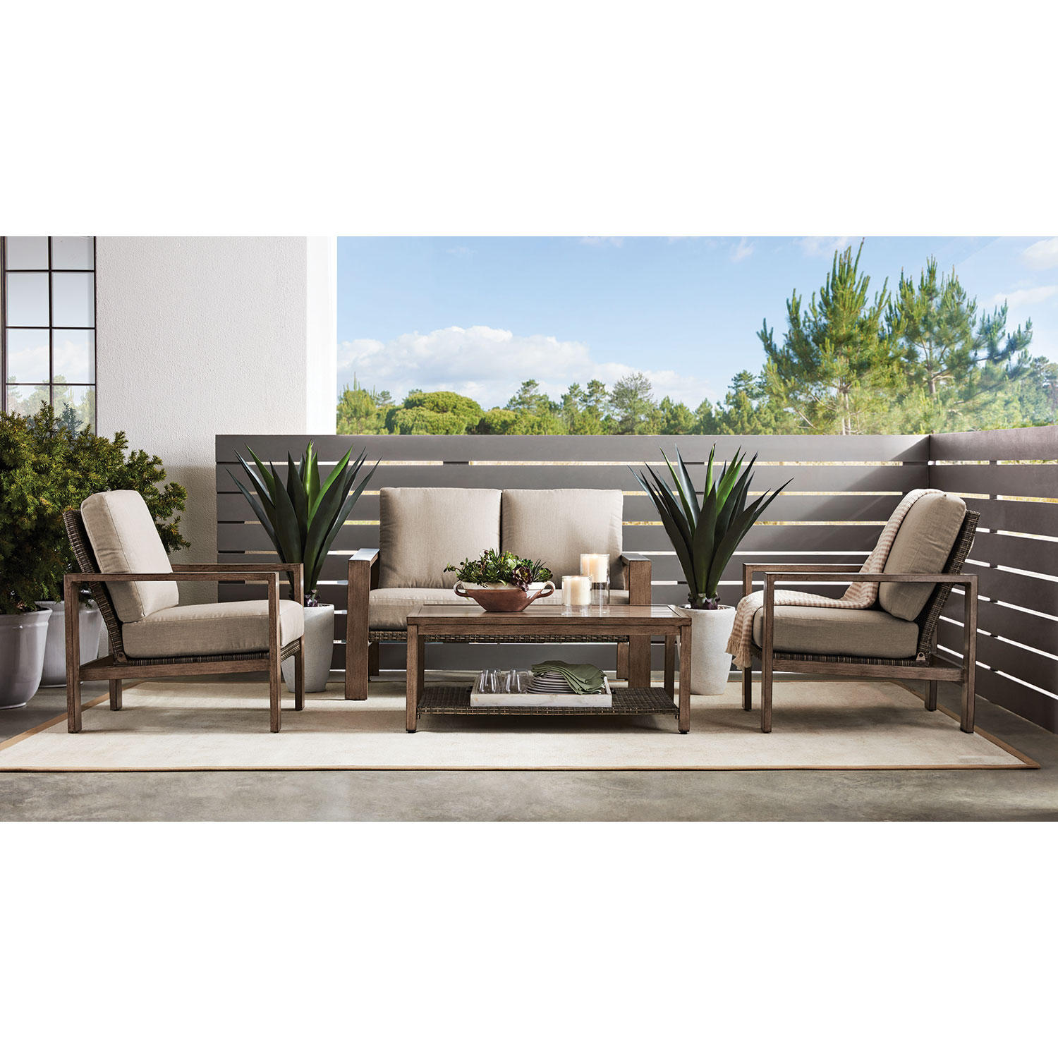 Member’s Mark Cahaba 4-Piece Small Space Seating Patio Set
