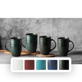 Member's Mark 4-Piece Oversized Mug Set (Assorted Colors)