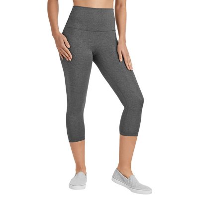 Member's Mark Ladies Zen Capri Legging Heather Charcoal M