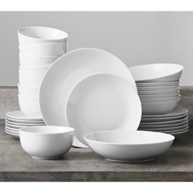 Member's Mark 32-Piece Porcelain Dinnerware Set		