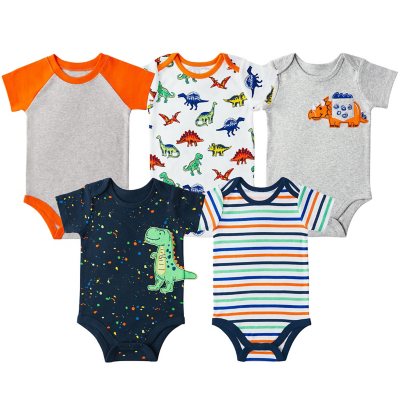 Member's Mark Boys' 5 Pack Bodysuit Set - Sam's Club