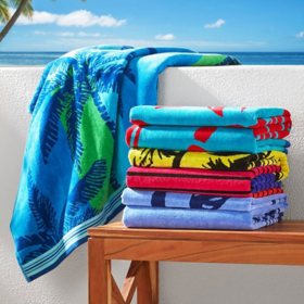 Member's Mark 2-Pack Oversized Beach Towels, 40" x 72"