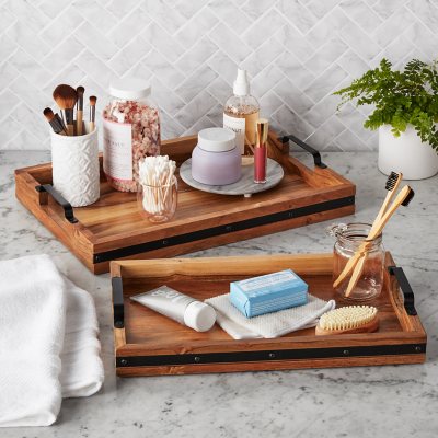 Rectangular serving deals tray