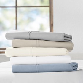Member's Mark 300-Thread-Count 100% Organic Cotton Solid Sheet Set, Assorted Sizes