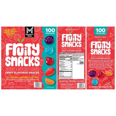 Member's Mark Fruity Snacks 0.8 oz., 100 pk.