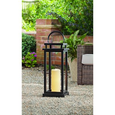 Member's Mark Outdoor Iron Lantern with LED Candle Sam's Club