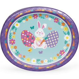 Member's Mark Easter Fun Oval Paper Plates, 10" x 12" (50 ct.)