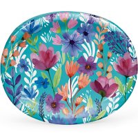 Member's Mark Buttercup Blossoms Oval Paper Plates, 10" x 12" (50 ct.)