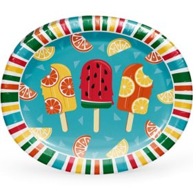Member's Mark Pool Party Oval Plates, 10" x 12" (50 ct.)