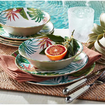 Farmhouse Melamine Dinnerware Sets  Dinnerware sets, Melamine dinnerware  sets, Farmhouse dinnerware