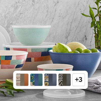 Melamine Bowls with Lids, 10-Piece Set (Assorted Colors) - Sam's Club