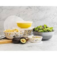 Member's Mark 10-Piece Melamine Mixing Bowls with Lids (Assorted Colors)