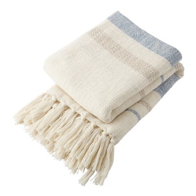 Member s Mark Woven Cotton Throw with Tassels 60