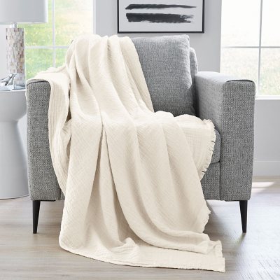 Member's Mark Oversized 8' x 8' Outdoor Blanket, Gray