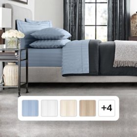 Member’s Mark Hotel Premier Collection 700-Thread-Count Striped Egyptian Cotton Sheet Set, Assorted Sizes