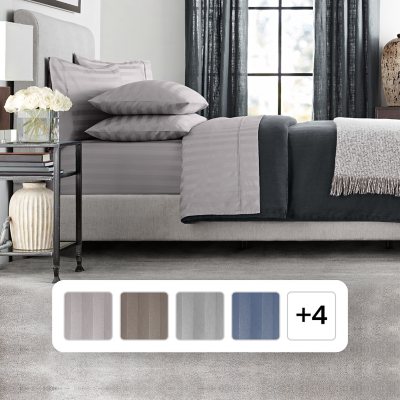 Home Decorators Collection Egyptian Cotton Shadow Gray Bath Sheet