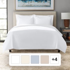 Member's Mark 700-Thread-Count Solid Egyptian Cotton Duvet Cover Set, Choose Size and Color
