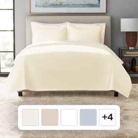 Member's Mark 700-Thread-Count Solid Egyptian Cotton Duvet Cover Set, Choose Size and Color