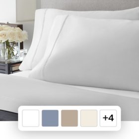 Member’s Mark 700-Thread-Count Egyptian Cotton Solid Pillowcases, Set of 2, Assorted Sizes