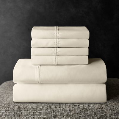 Member's Mark 700TC Sheet Set:- Delicate Ivory, Twin/Twin XL
