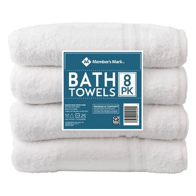 8 Pack Bathroom Towels Set, 2 Bath Sheets Towels Large/2 Hand
