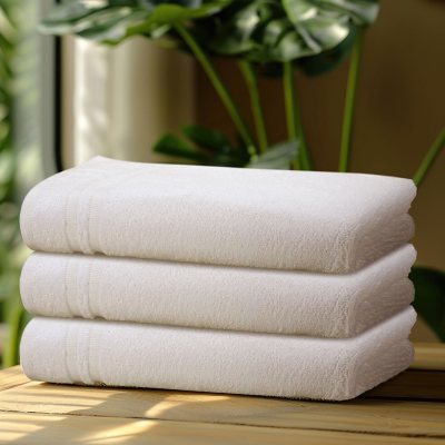 White Bath Towel: Crew Quality