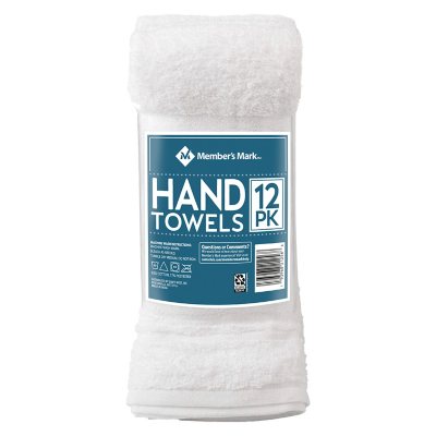 Admiral Hospitality Hand Towels (Bulk Case of 120), 16x27 in., White B
