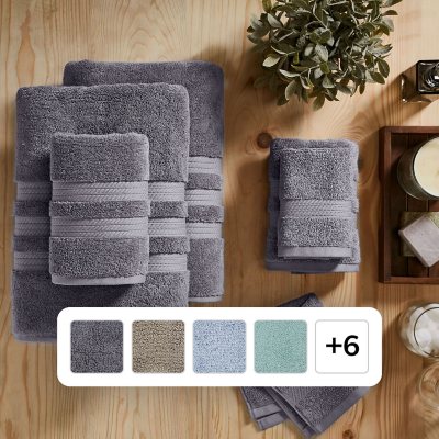 100% Cotton 6-Piece Towel Set - 6 Bath Towels Super Soft, High