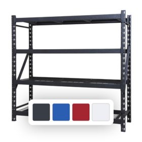 Member's Mark 4 Shelf Industrial Storage Rack, 77" W x 24" D x 72" H