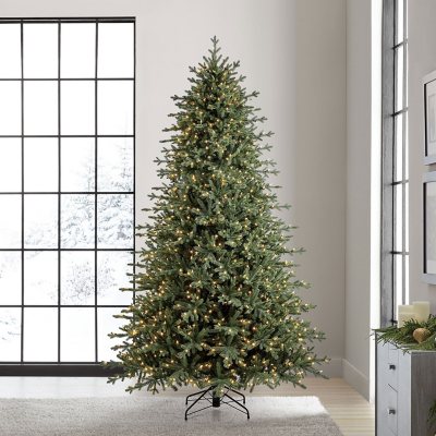 Member's Mark 9' Pre-Lit Warm White LED Linden Spruce Christmas Tree ...