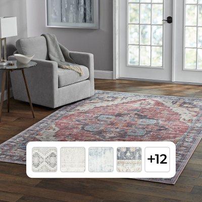 Member's Mark Everwash Washable Area Rug, 6'6"x 9'6"