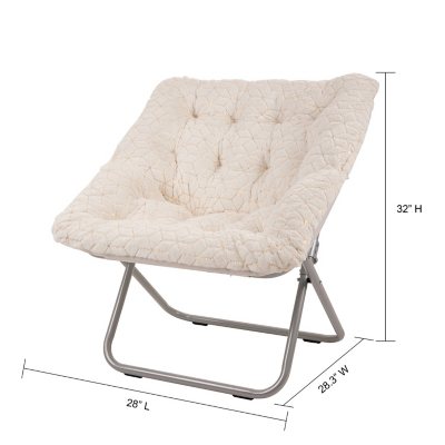 Plush saucer chair online for adults