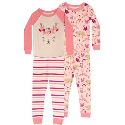 Girls Carter's 3-Piece Cat Unicorn Pajama Set