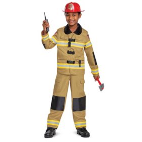 Fireman Deluxe Boy's Costume Authentic Licensed Issue 